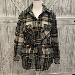 Bella Dahl Plaid Shacket from Anthropology